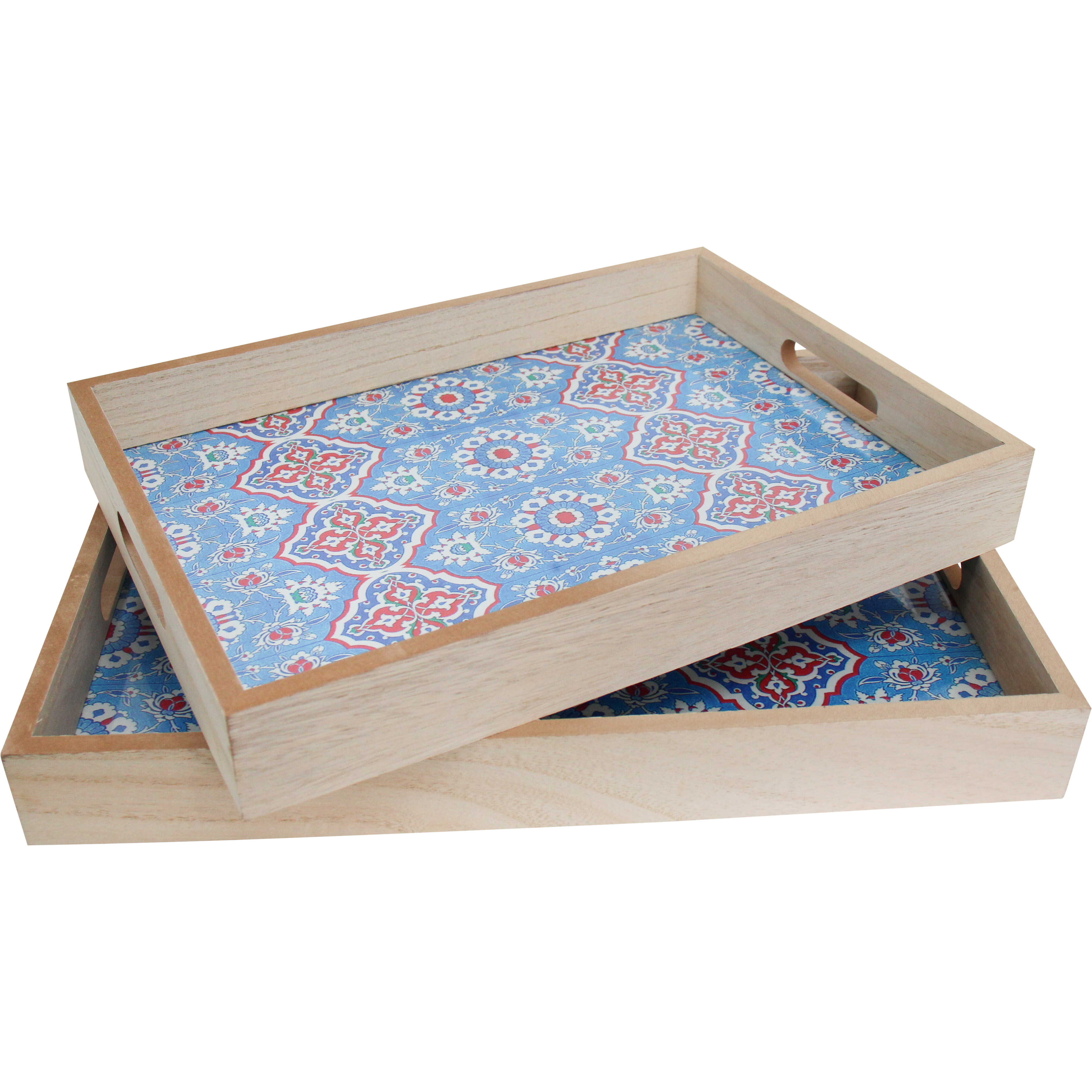 Tray S/2 Blue Motif