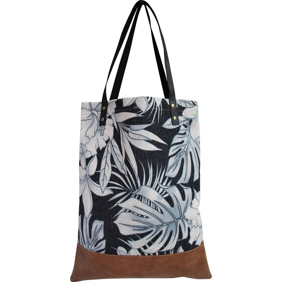 Shopping Bag B/W Tropical