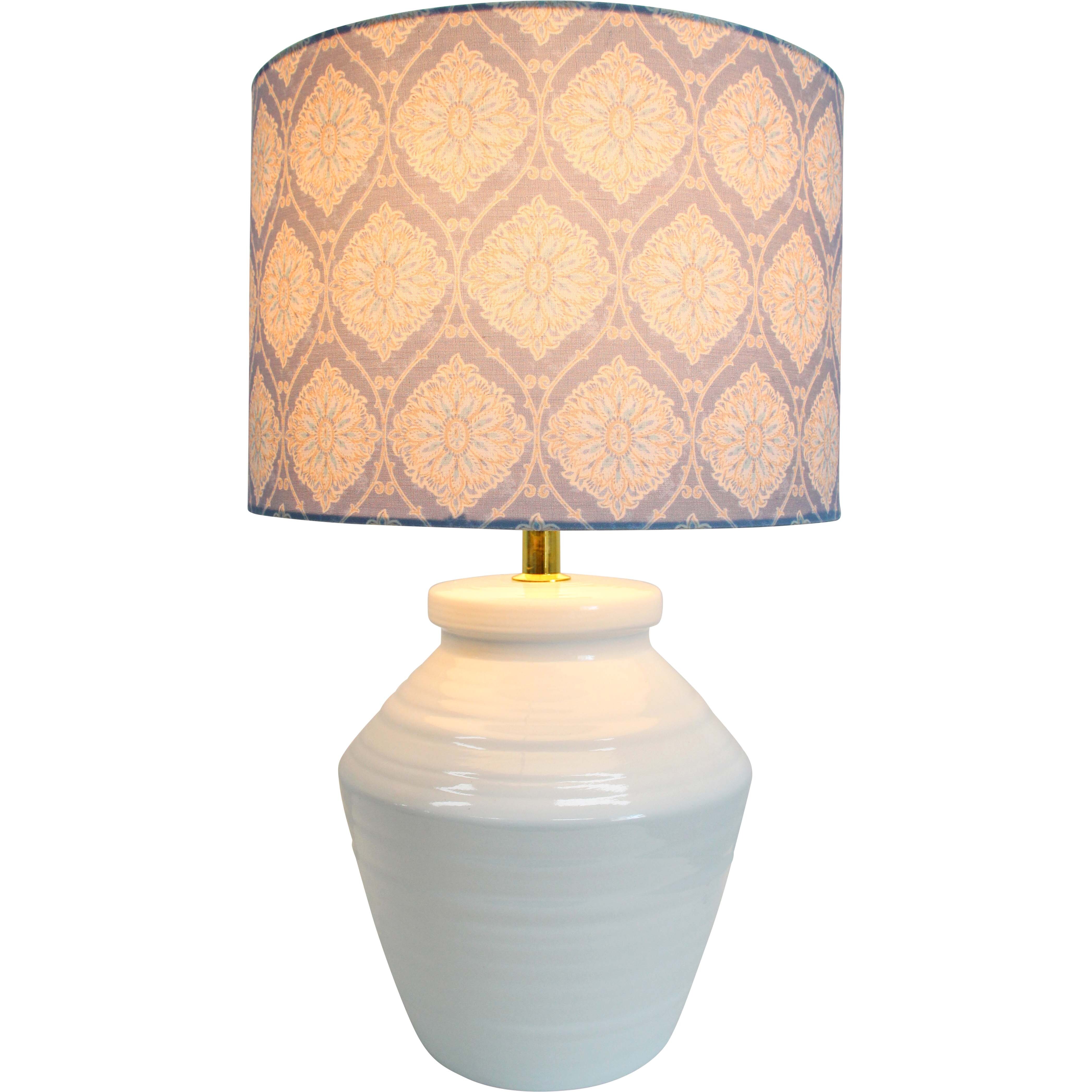 Lamp Block Print Hamptons