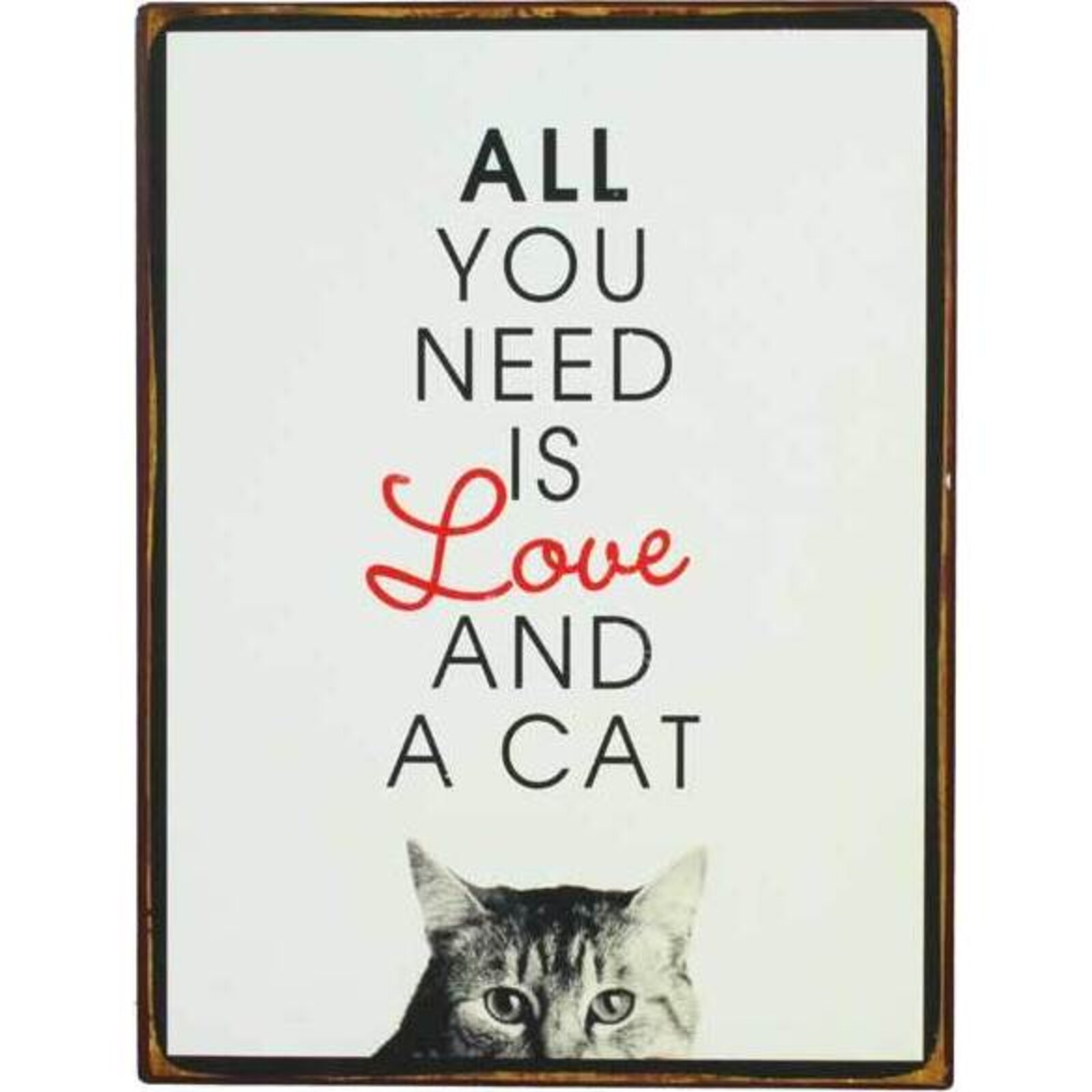 Sign Love & a Cat