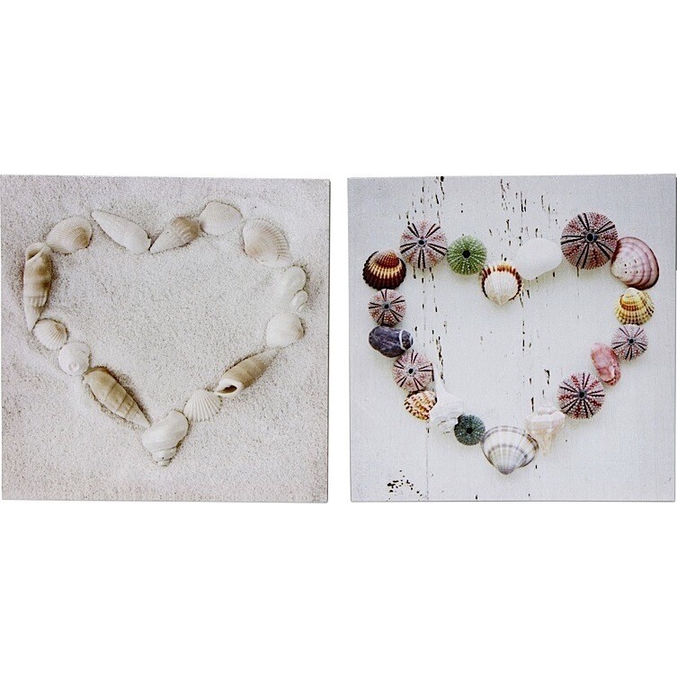 Canvas Print - Shell Heart - set 2 