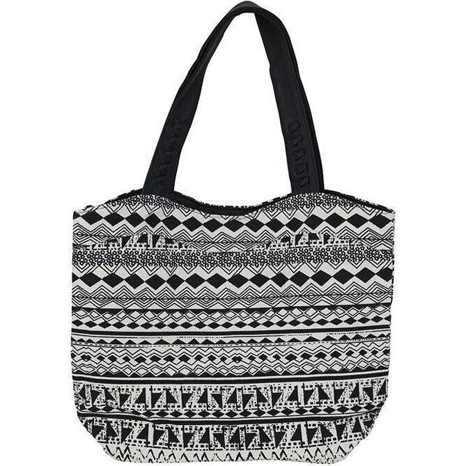 Tote Bag  Black White 