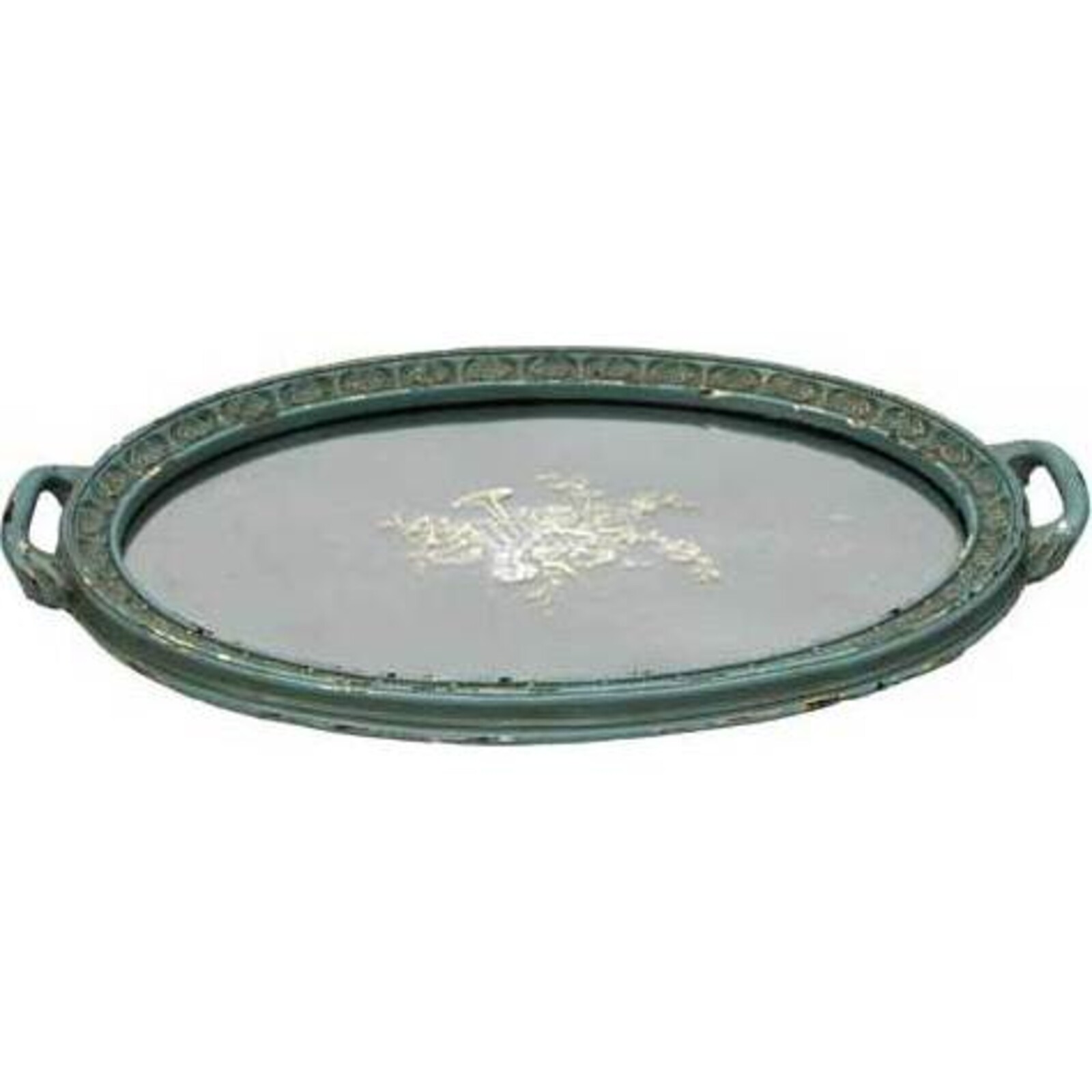 Mirror Tray Rustic Oval