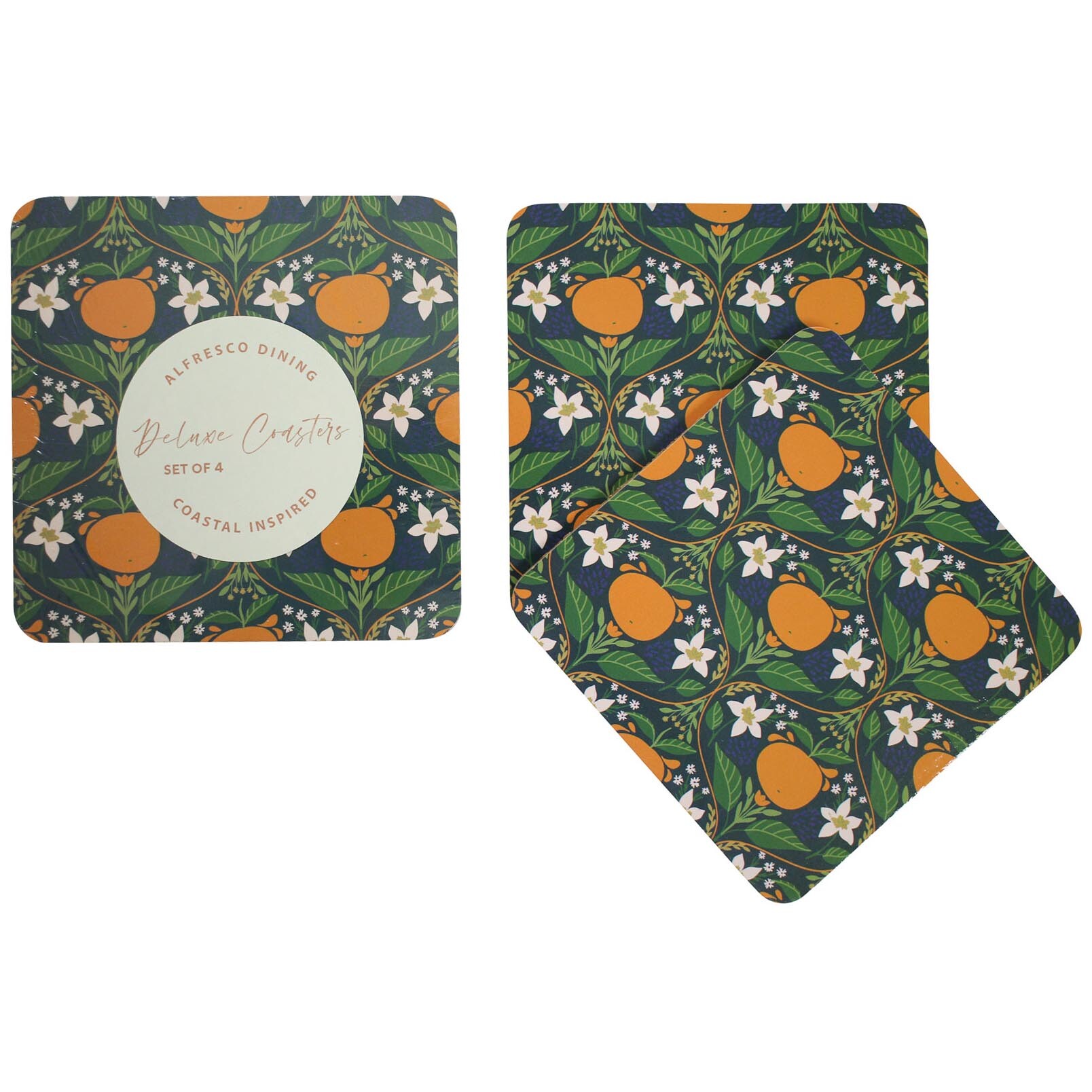 Coasters Orange Blossom S/4