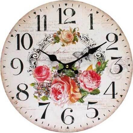 Clock Script Roses