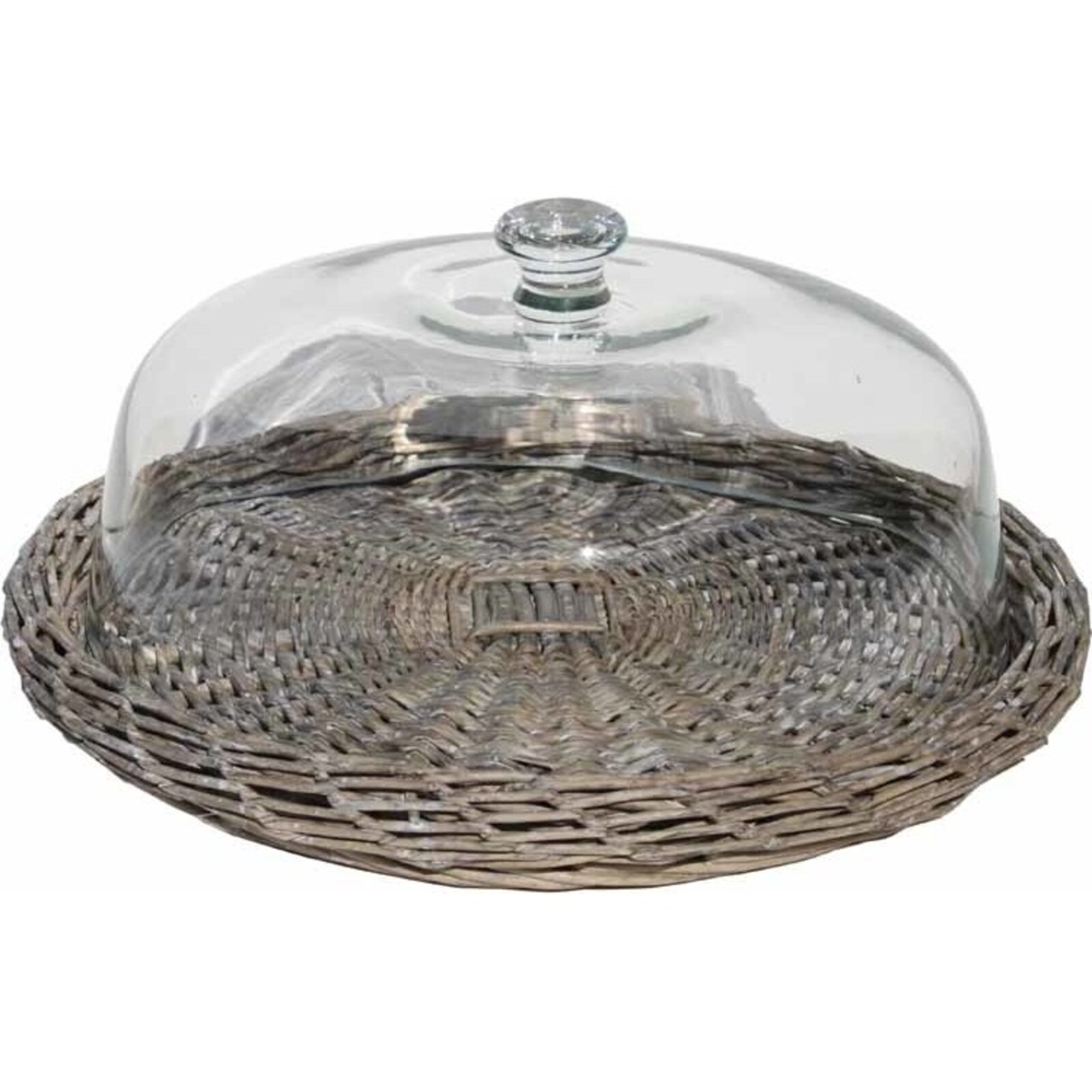 Romaine Glass Domed Tray