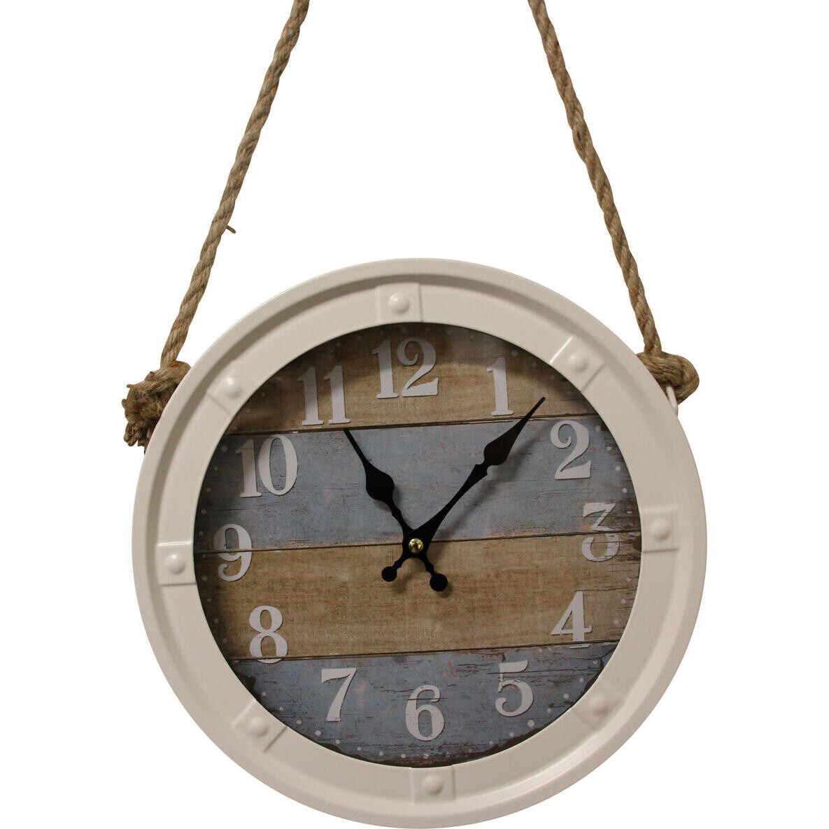 Clock Blue Boards Hanging 27.7cm