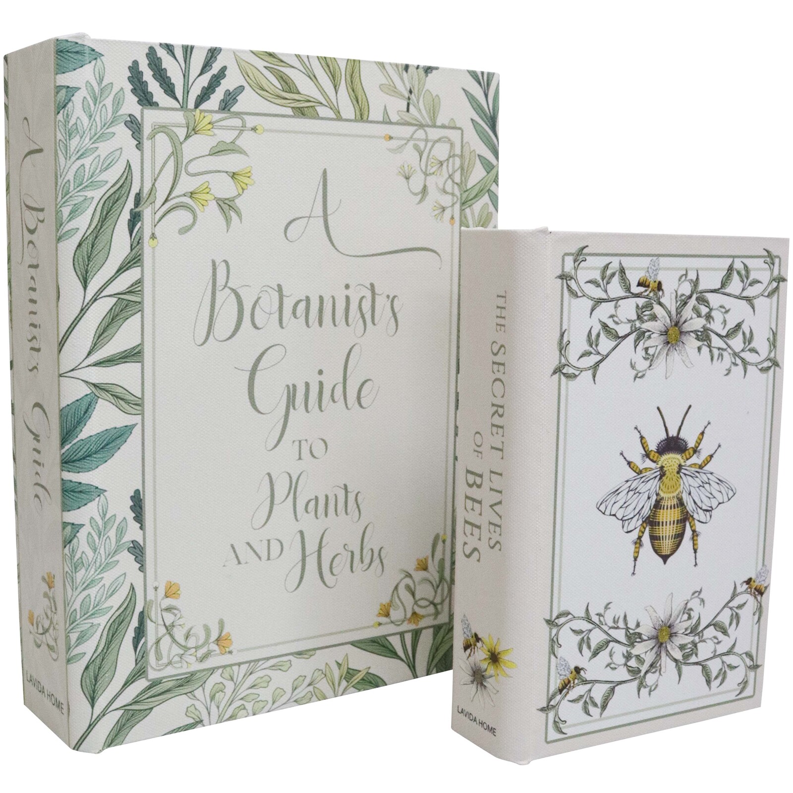 Book Box S/2 Botanical Bee