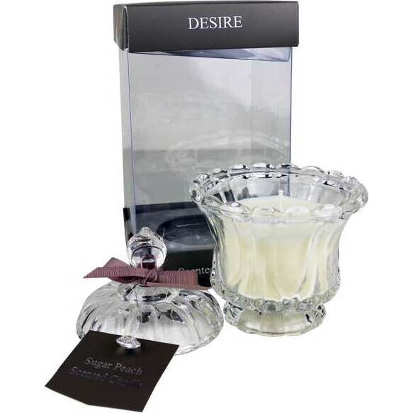 Candle Jar Scallop Giftboxed