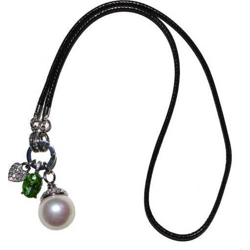 Lanyard Necklace Green Cristal