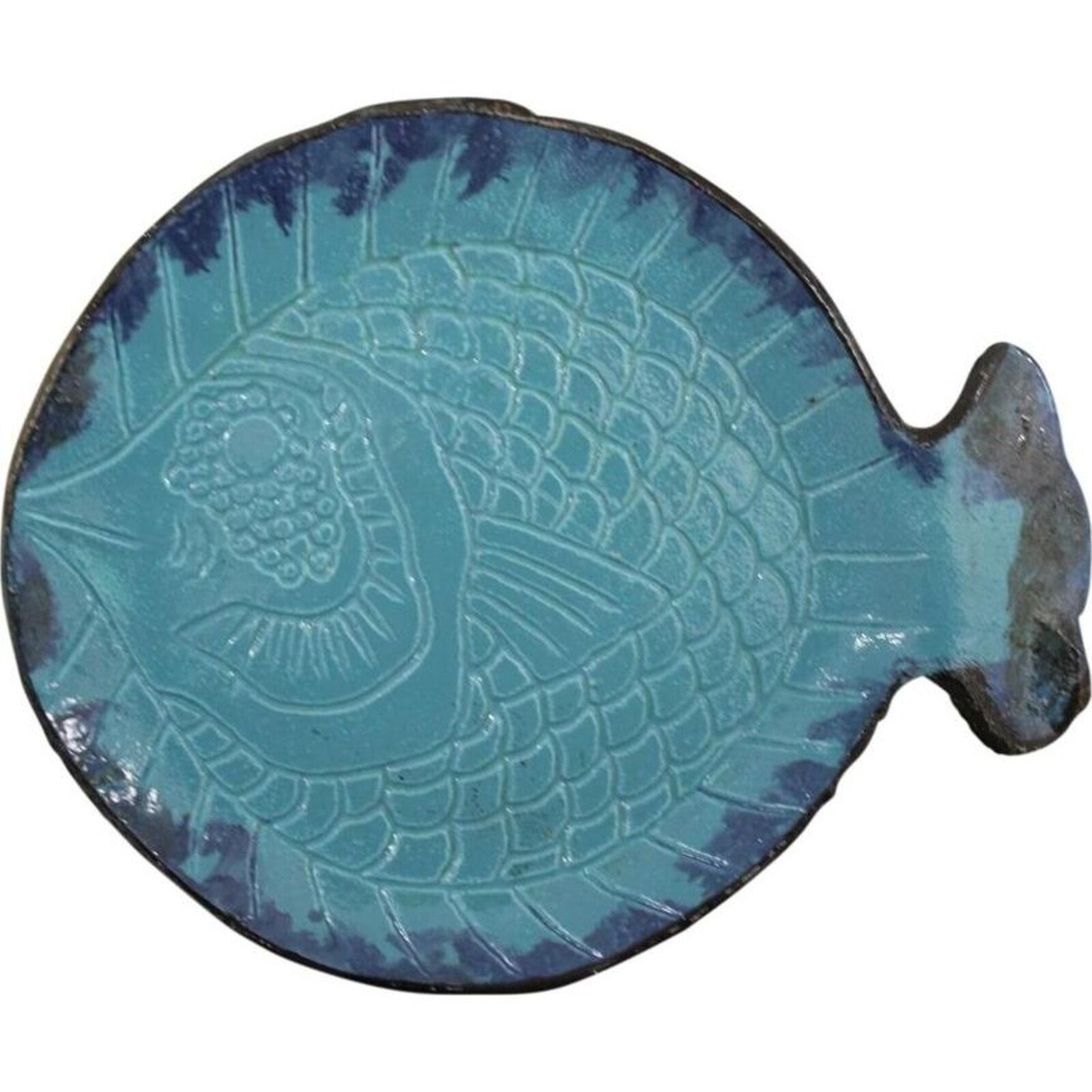 Plate Fish Aqua/Blue