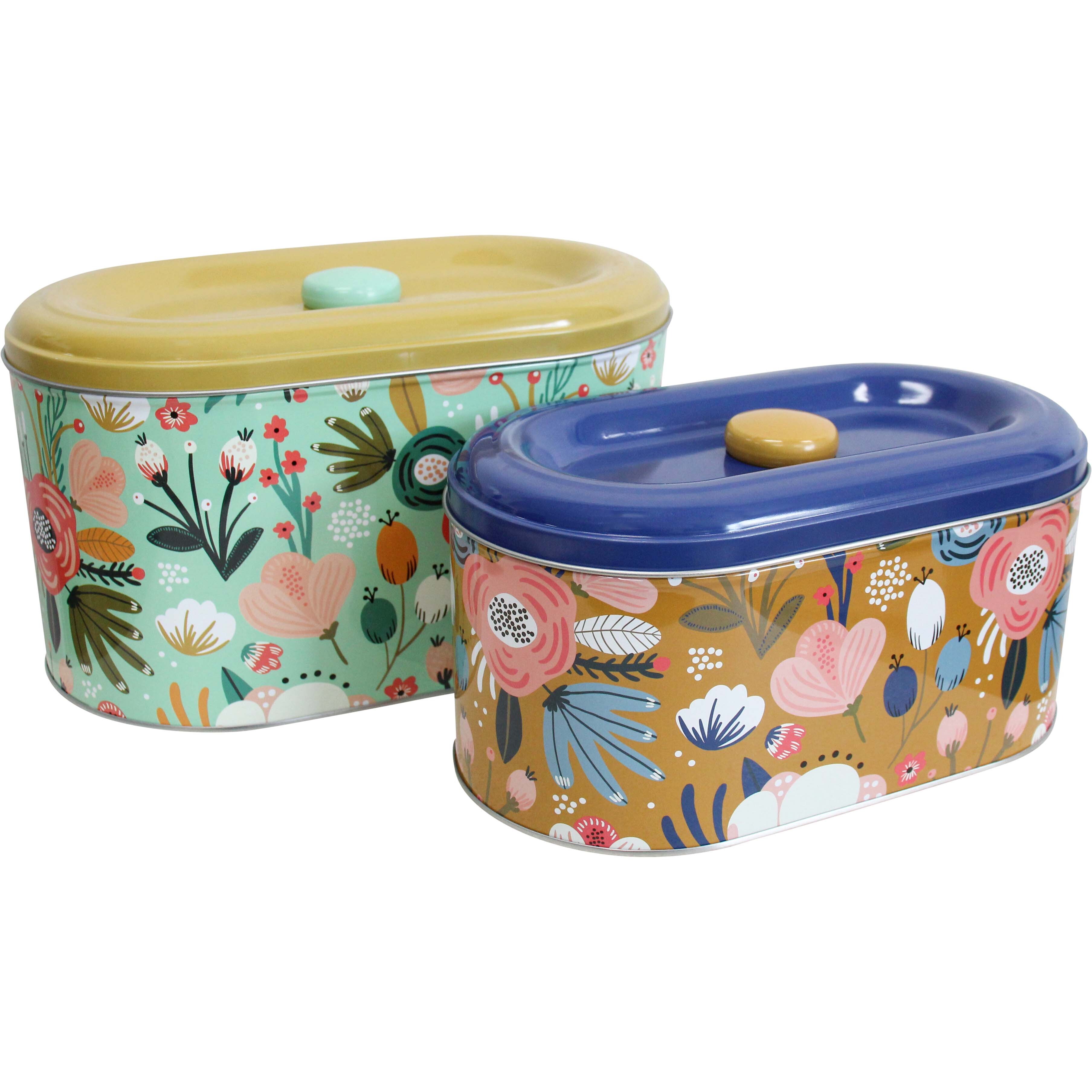 Tins S/2 Spring Floral