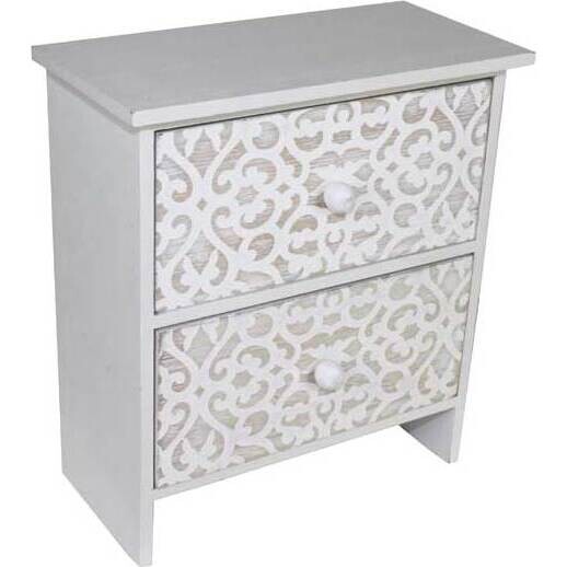 Drawer Set Baroque White