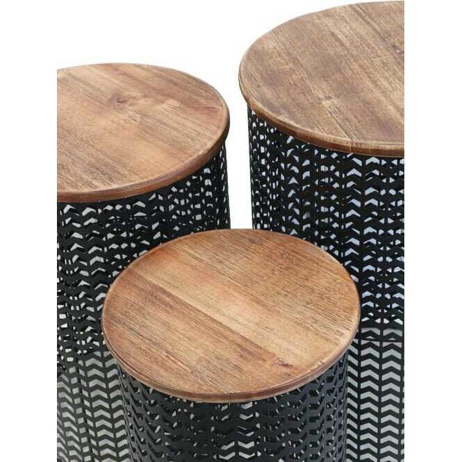 Drum Tables Chevron S/3