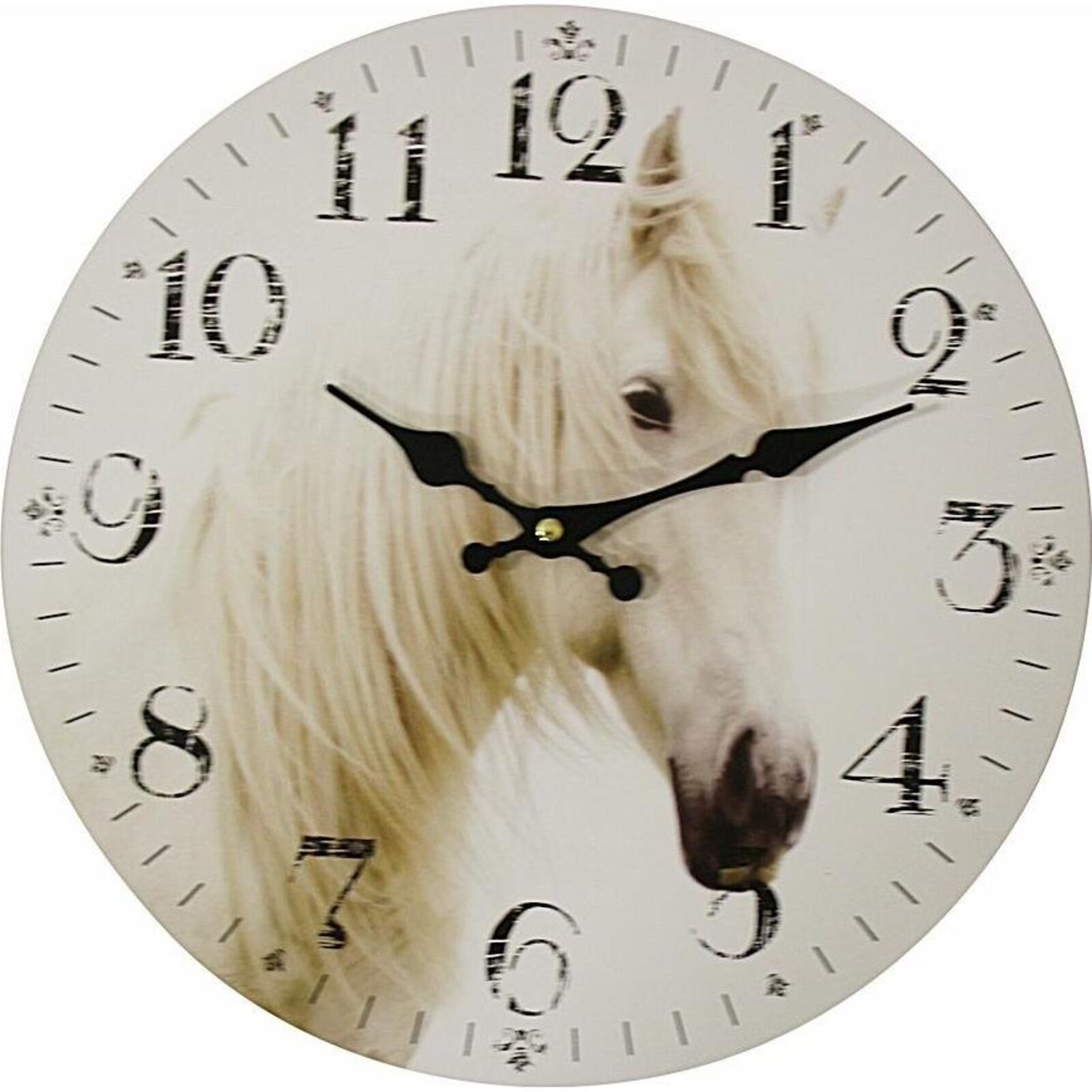 Clock White Horse