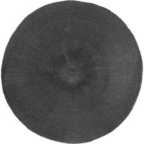 Black Circular Placemat