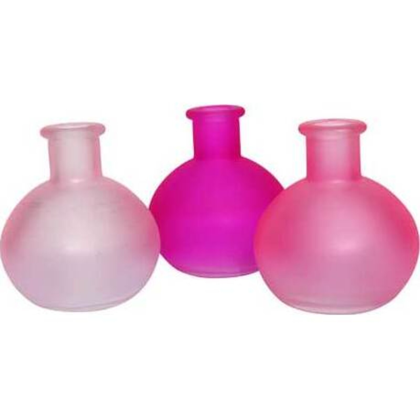 Trio Bottles- Pink Shade Round