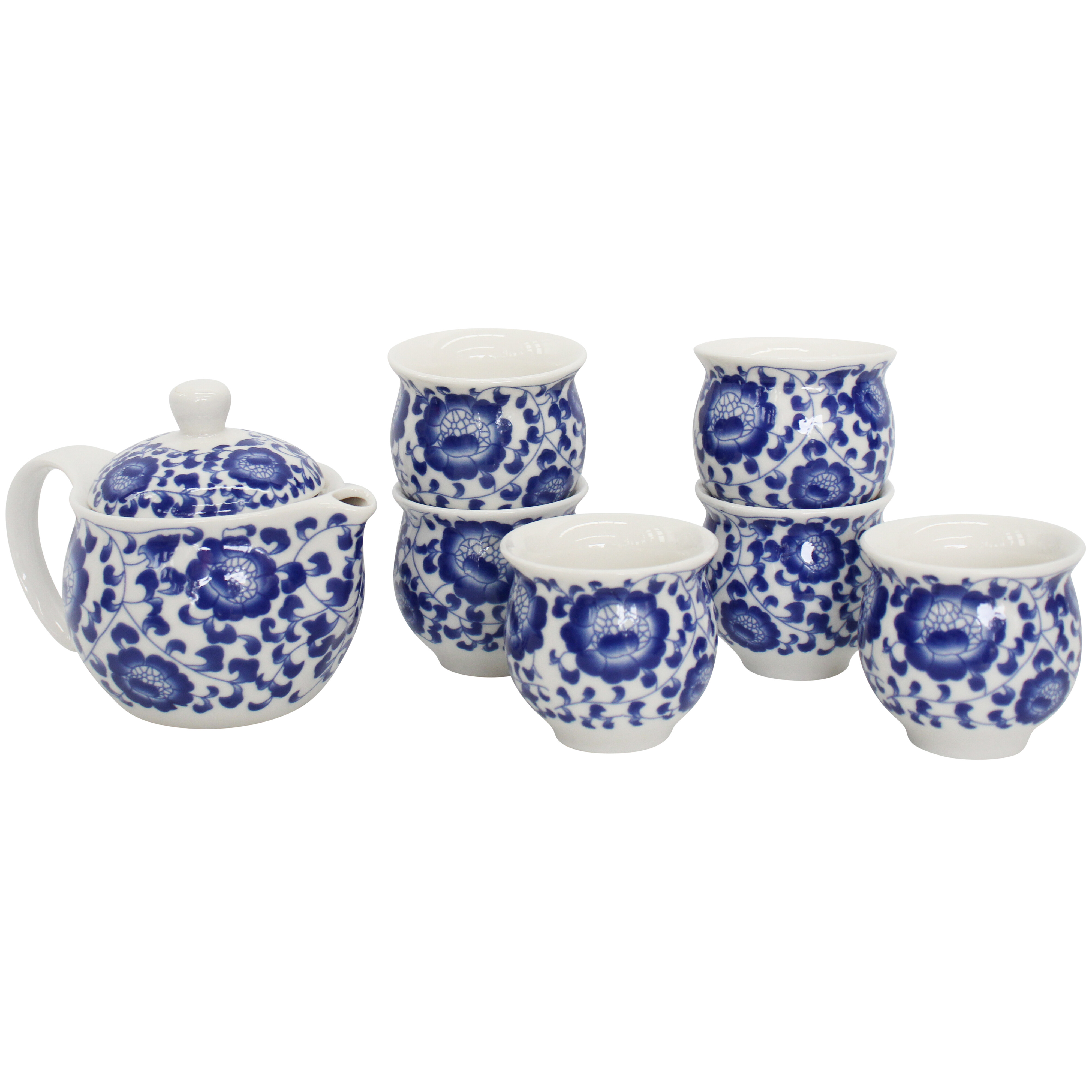 Tea Set China Blue