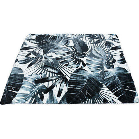 Throw Monstera BW