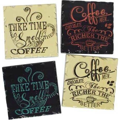 Coasters Coffee Time set 4