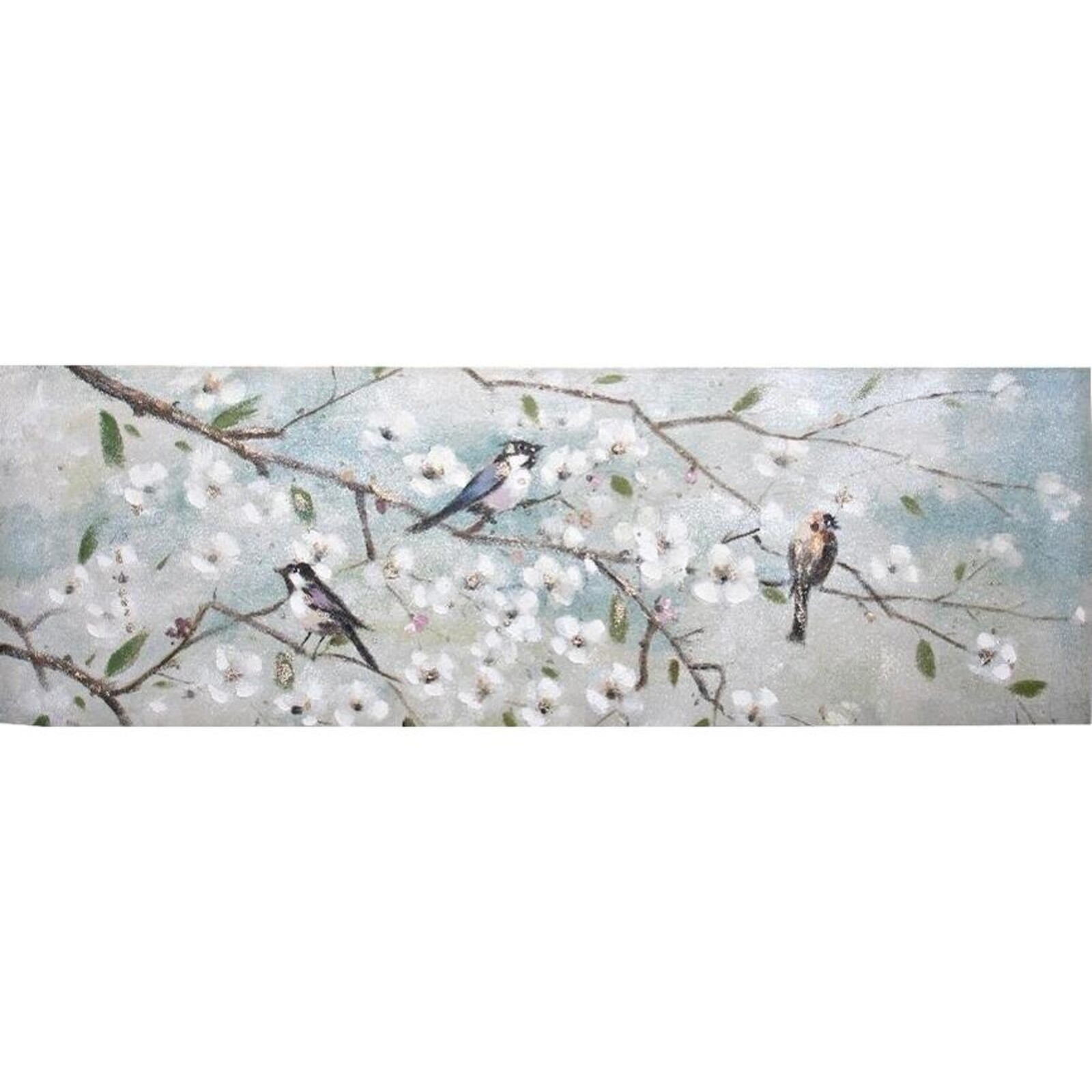 Oil Painting Blossom Birds