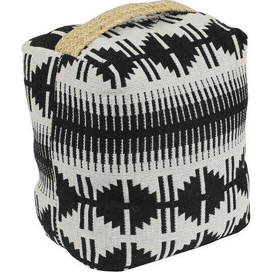 Doorstop Black Aztec