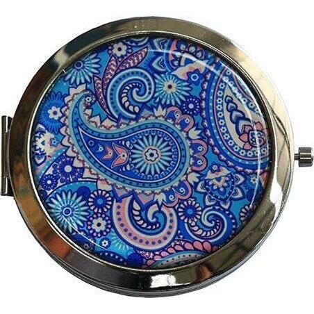 Compact Blue Paisley