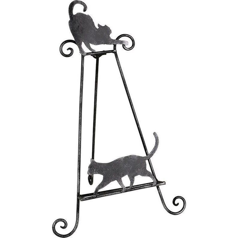 Plate Stand Stalking Cats