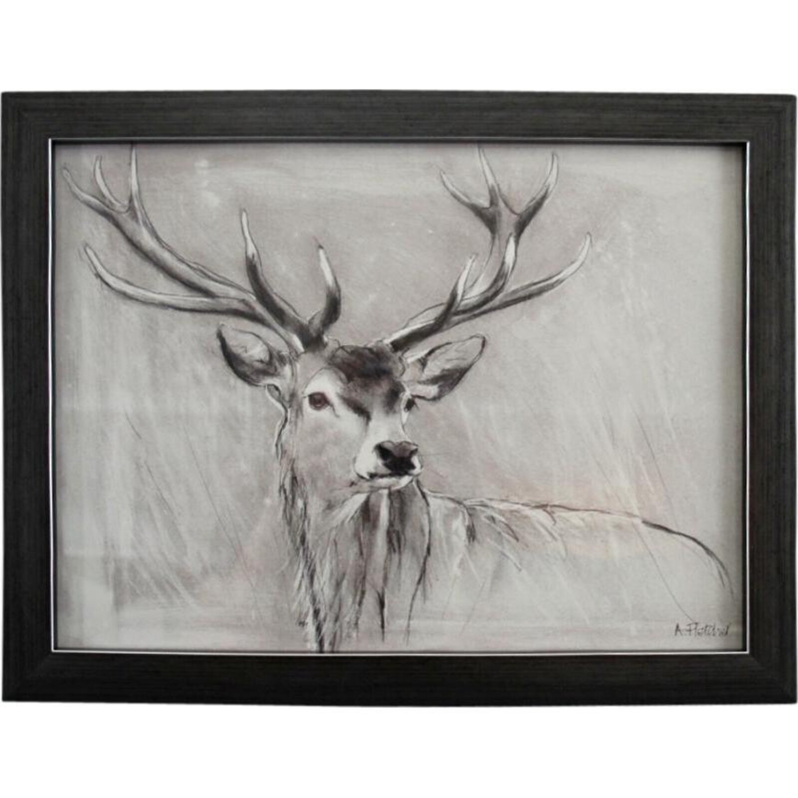 Framed Watchful Deer