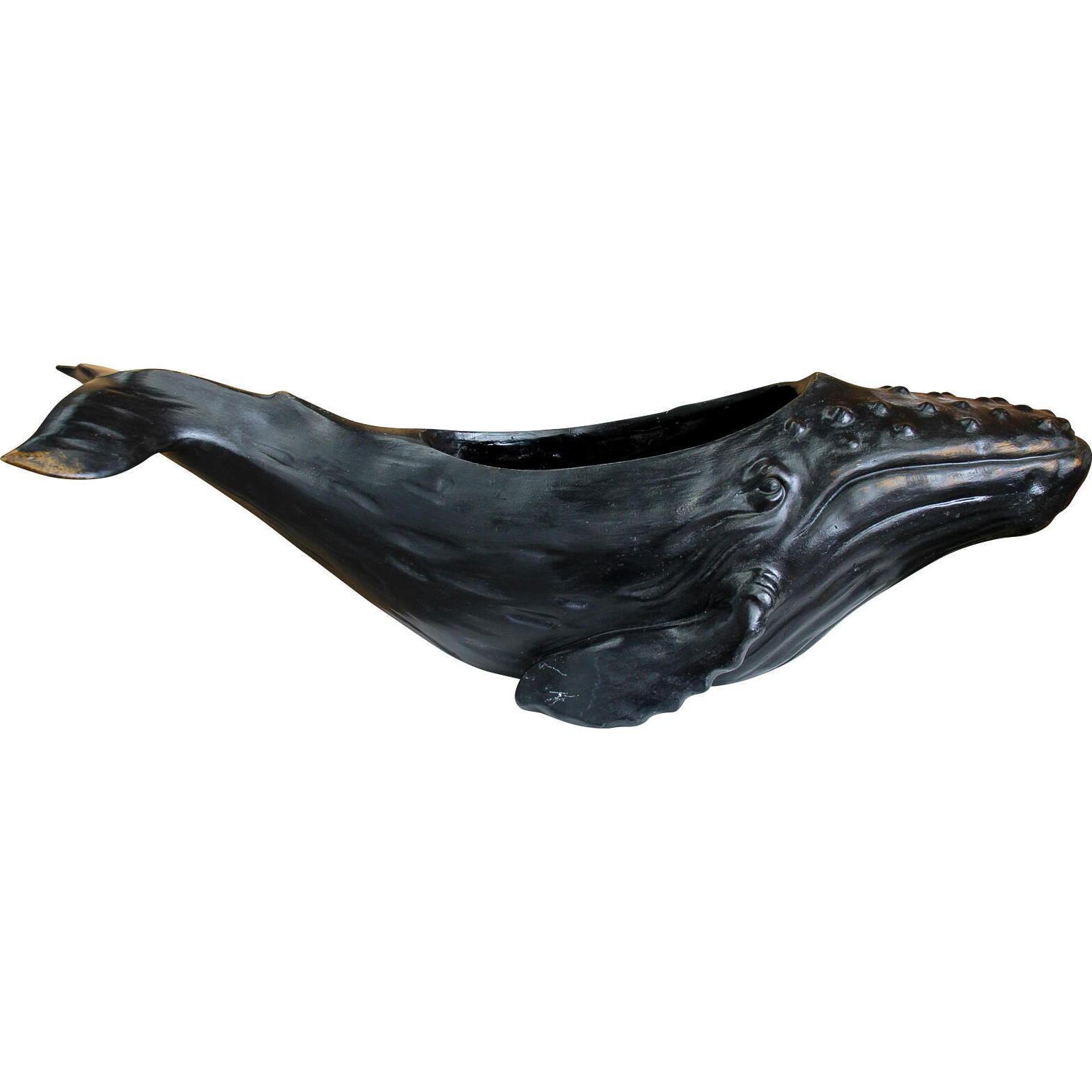 Whale Planter Dark Lrg