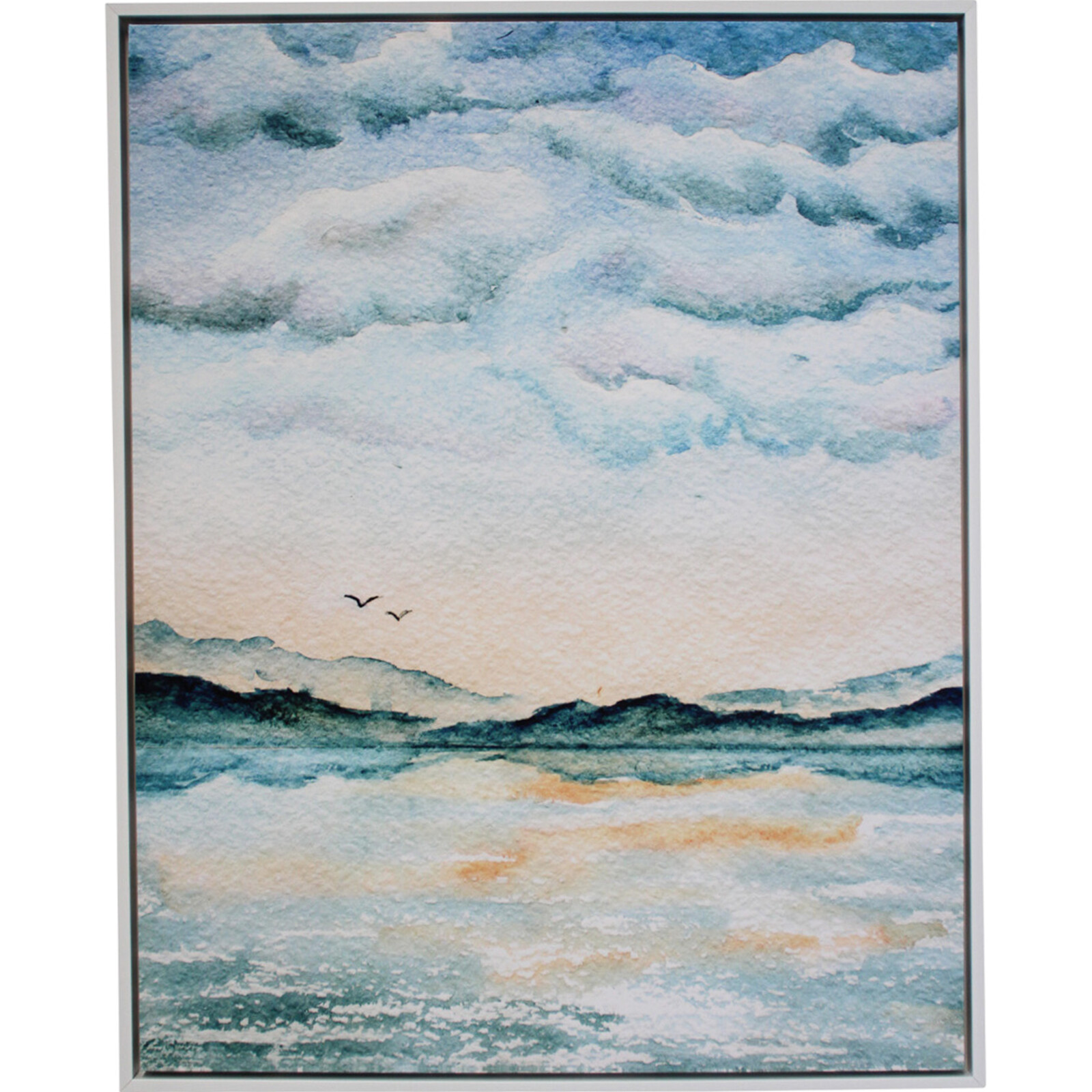 Framed Canvas Sunset Coast