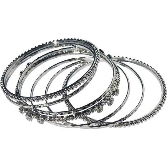 Multi Bangle - Triple Diamonte - set  7