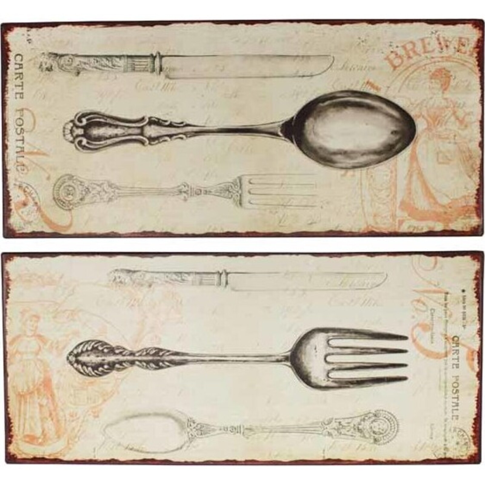 Tin Sign - ForkSpoon
