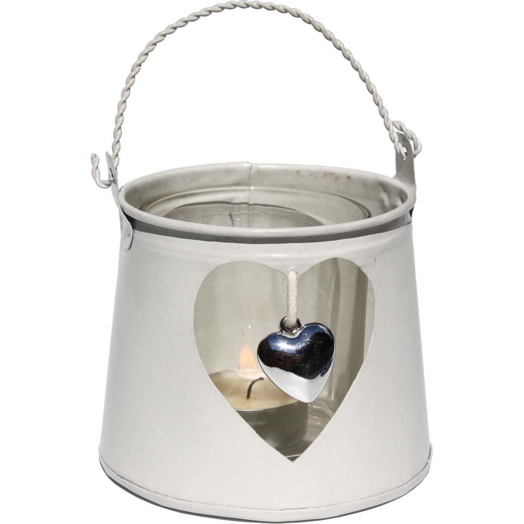 Candleholder - Heart Tin