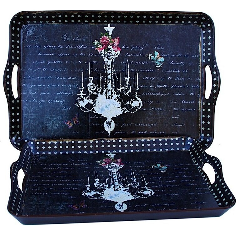 Trays - Chandilier Script - set 2