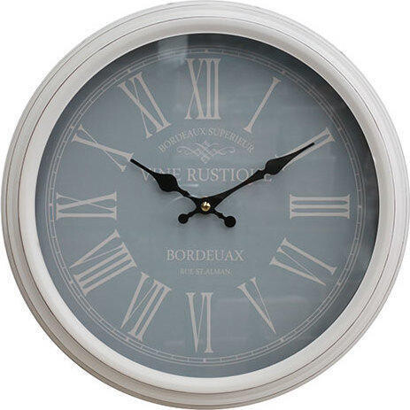 Metal Clock Vine Rustique