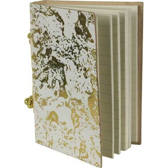  Leather Notebook Gold  Foli