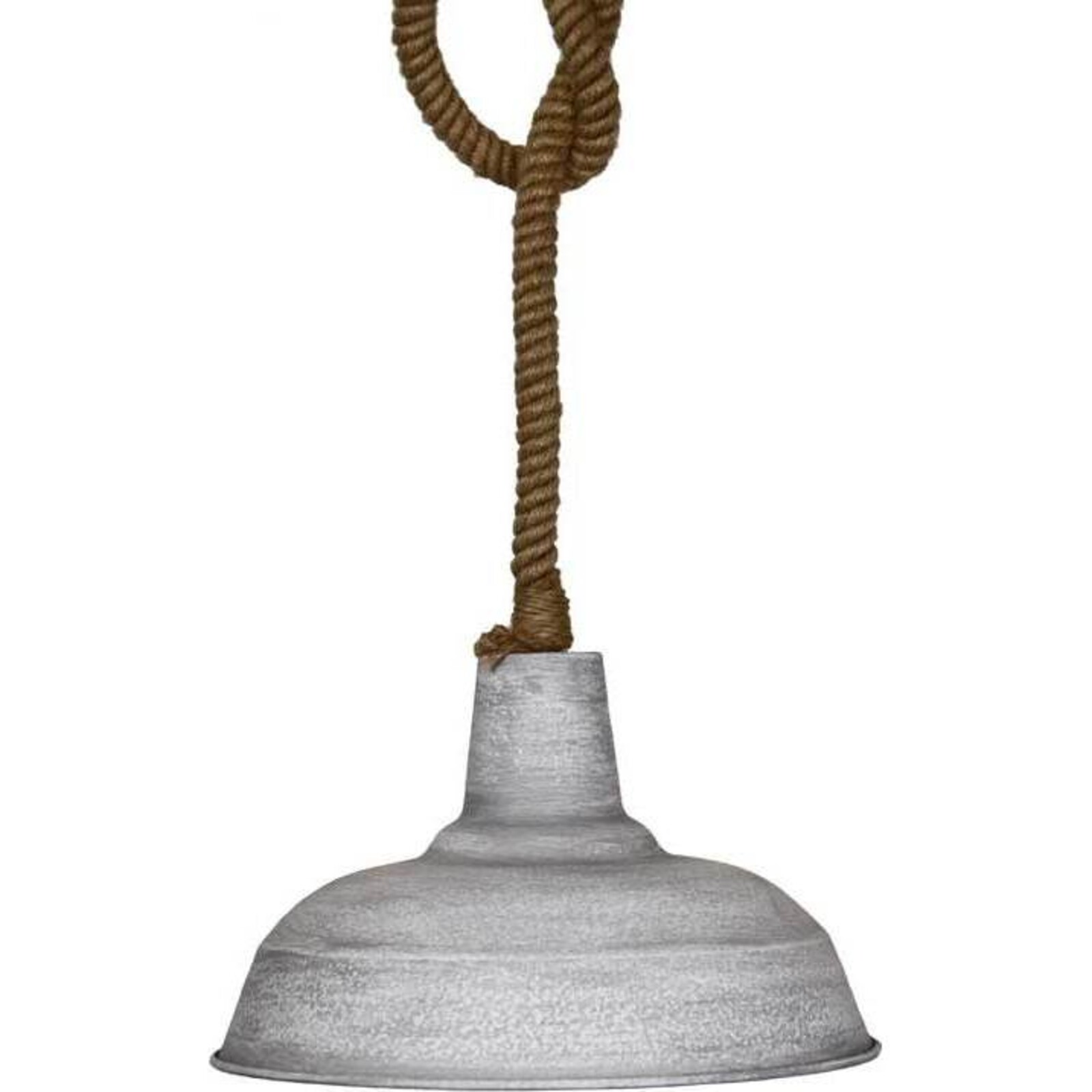 Pendant Lamp Frosted Metal Lrg