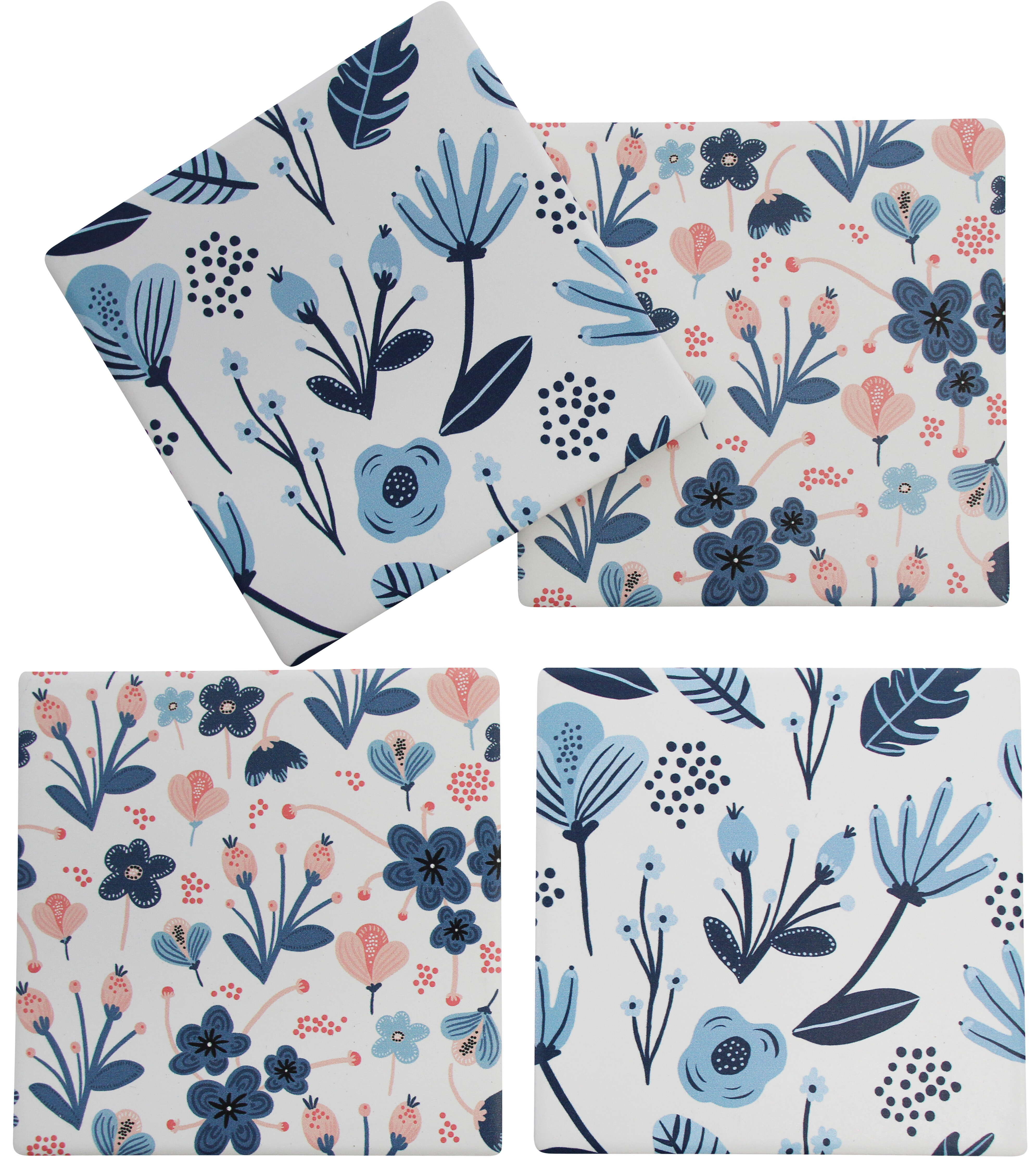 Coasters S/4 Cottage Blue