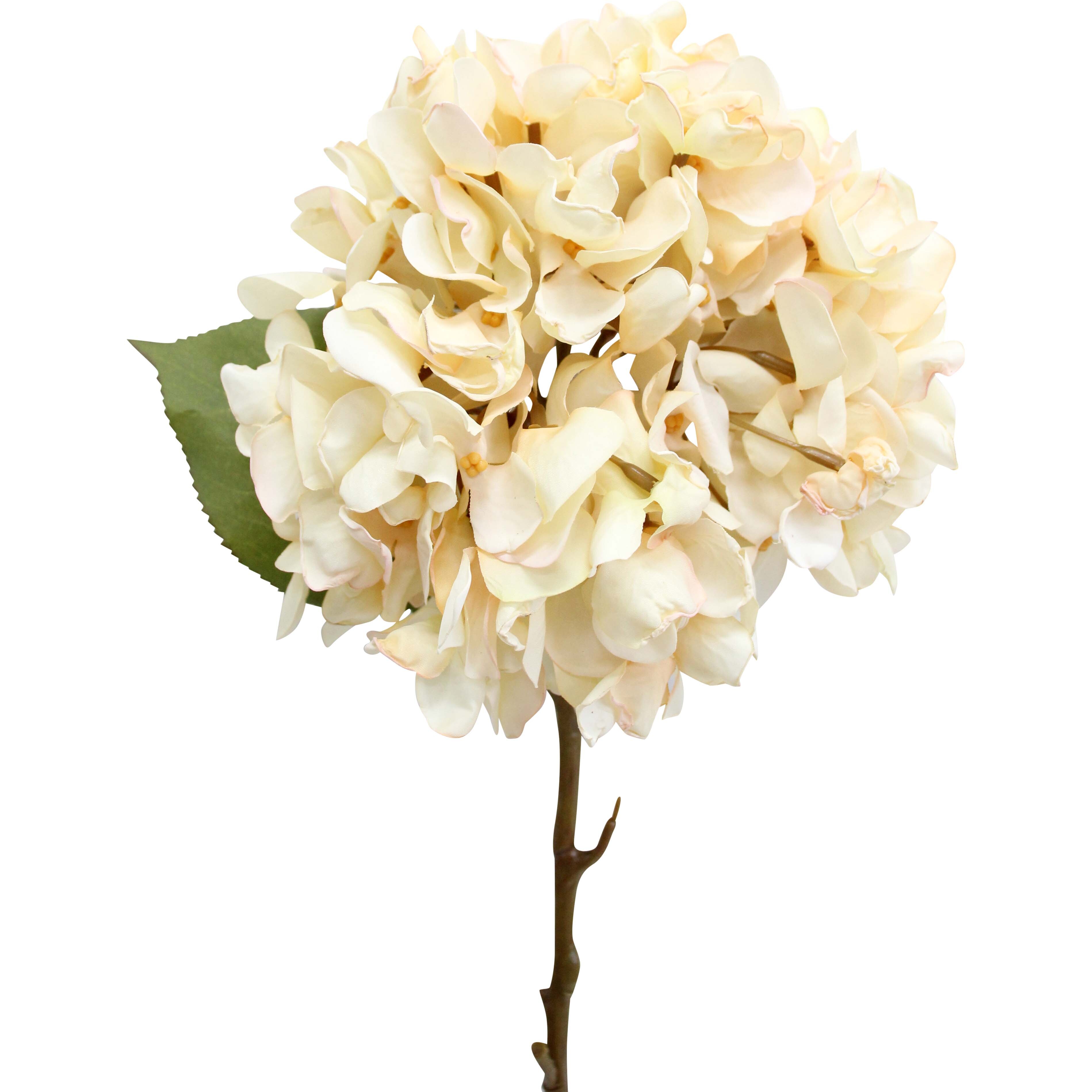 Faux Stem Hydrangea Ivory