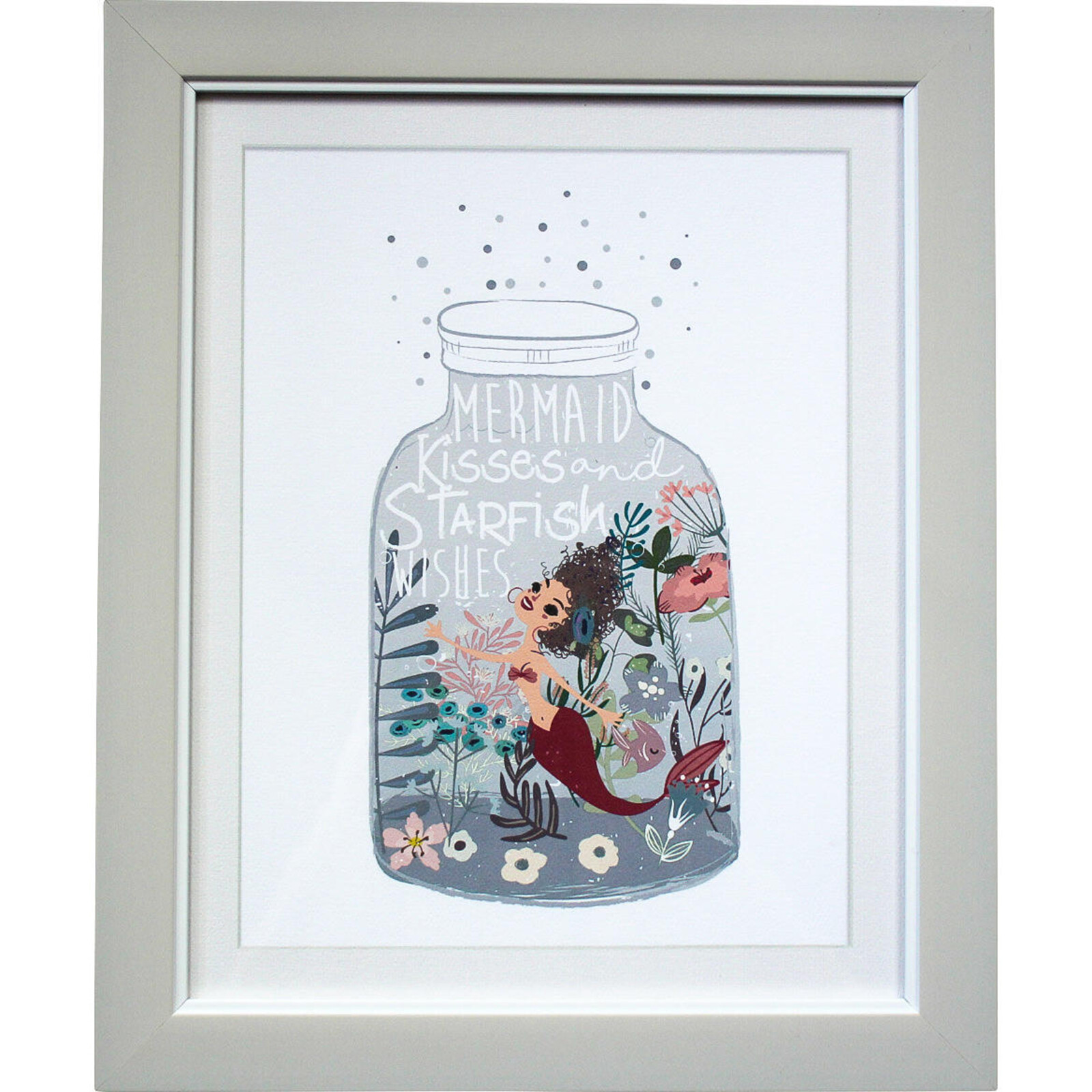 Framed Print Mermaid Jar 1