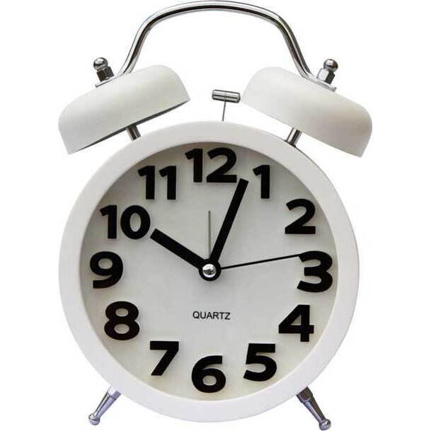 Clock - 3D White Large