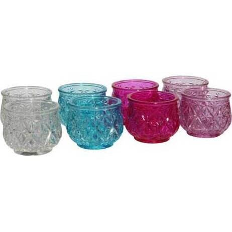 Glass Cut Votive Multi-set 9