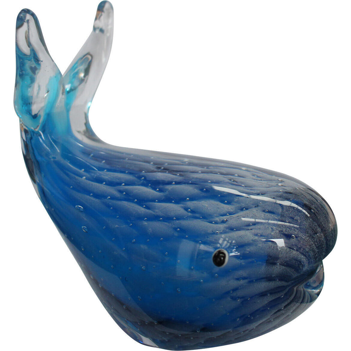 Glass Whale Blue