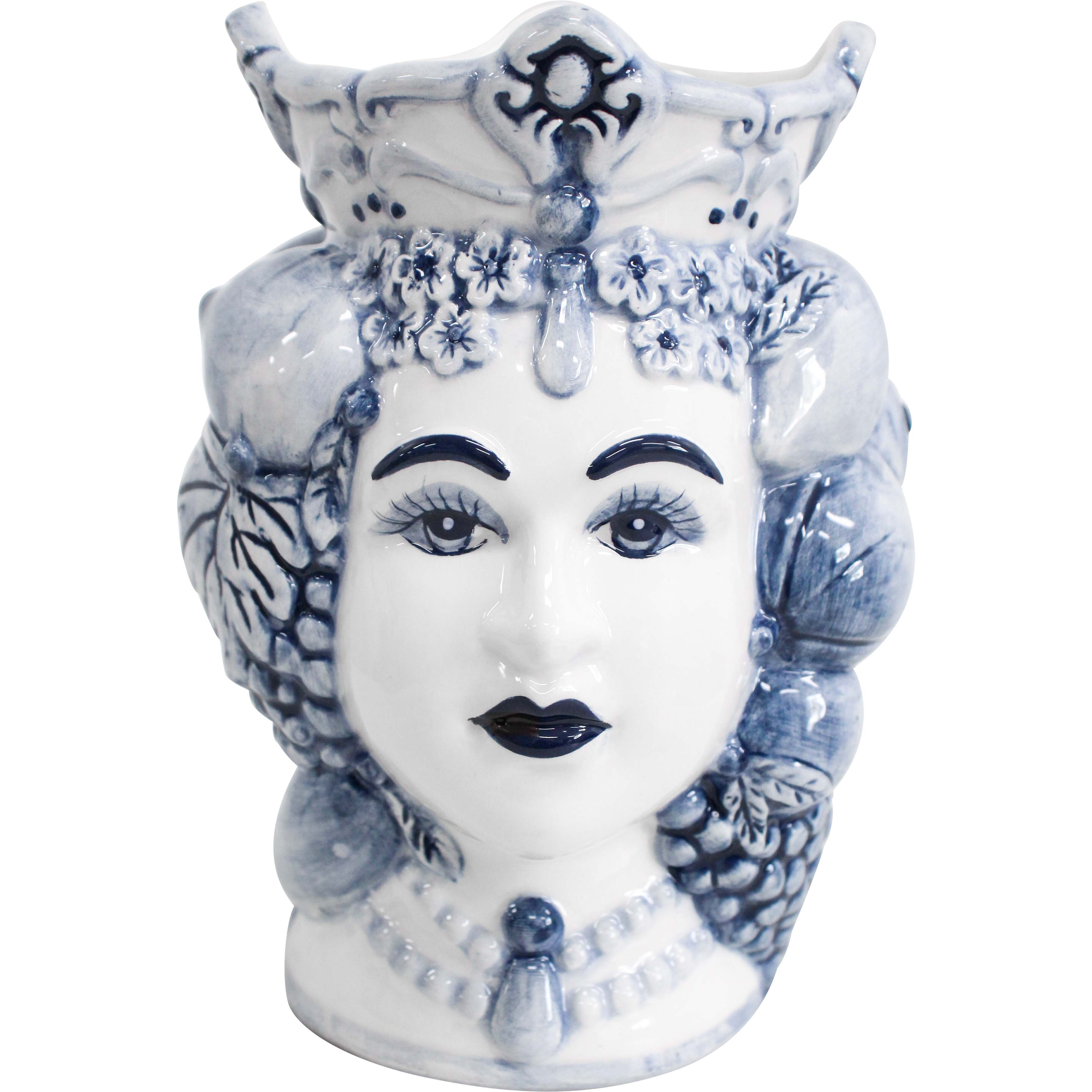 Queen of Lemons Blue Vase