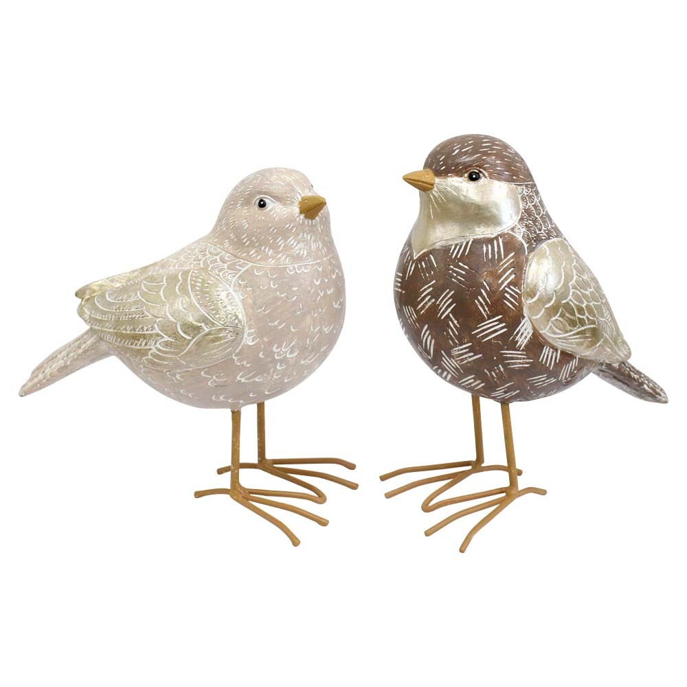 Birds Lrg S/2 Gold Wings Birds Lrg S/2 Gold Wings