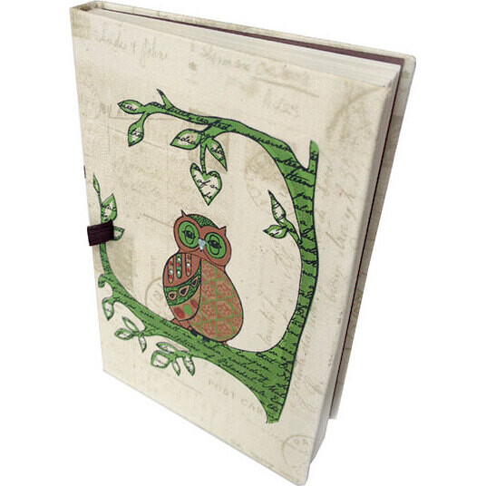 Owl Print Paper Notebook