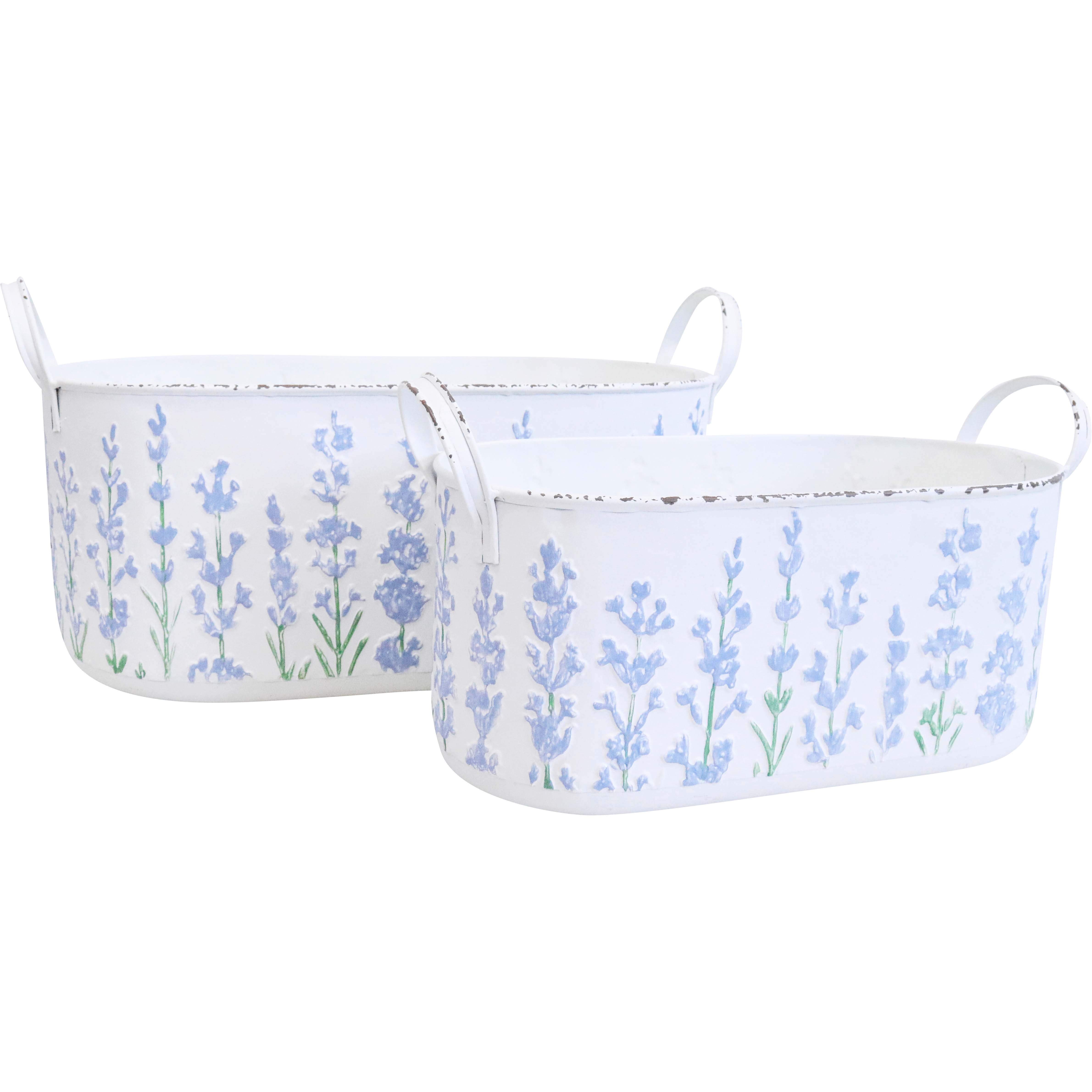 Trough Planters S/2 Lavender