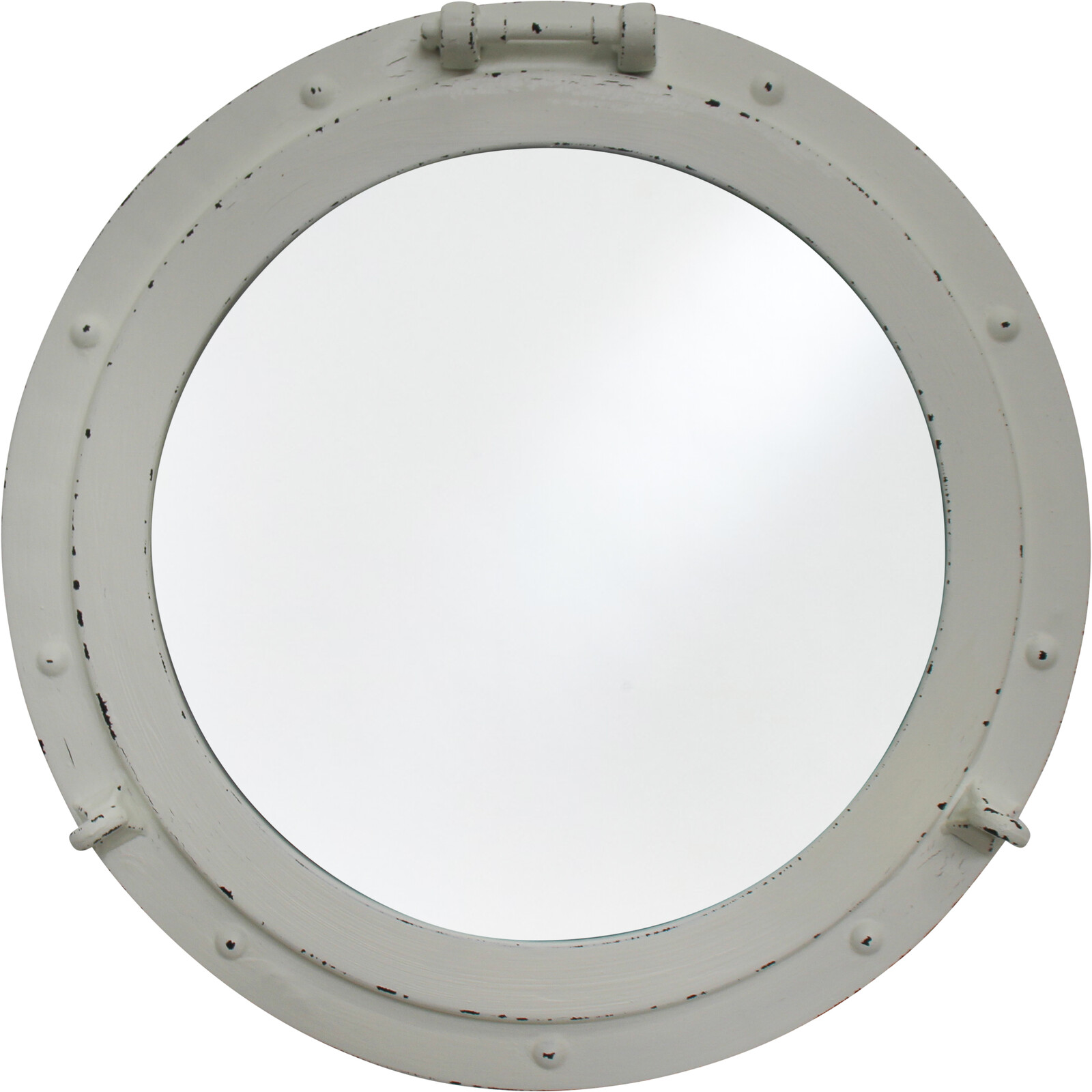 #Porthole Mirror White