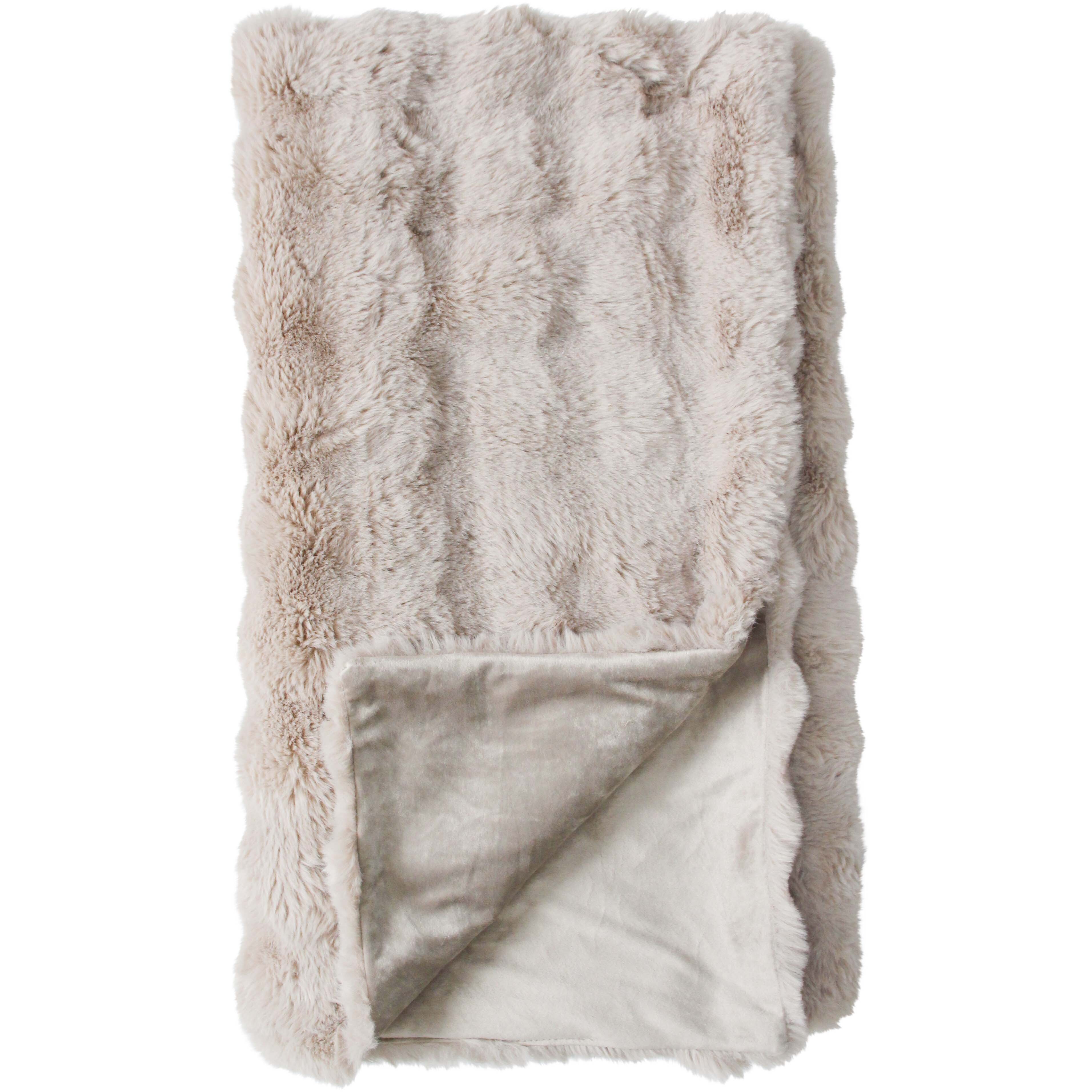 Throw Lux Faux Fur Fawn